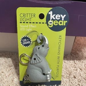 New Key Gear Elephant Light Keychain